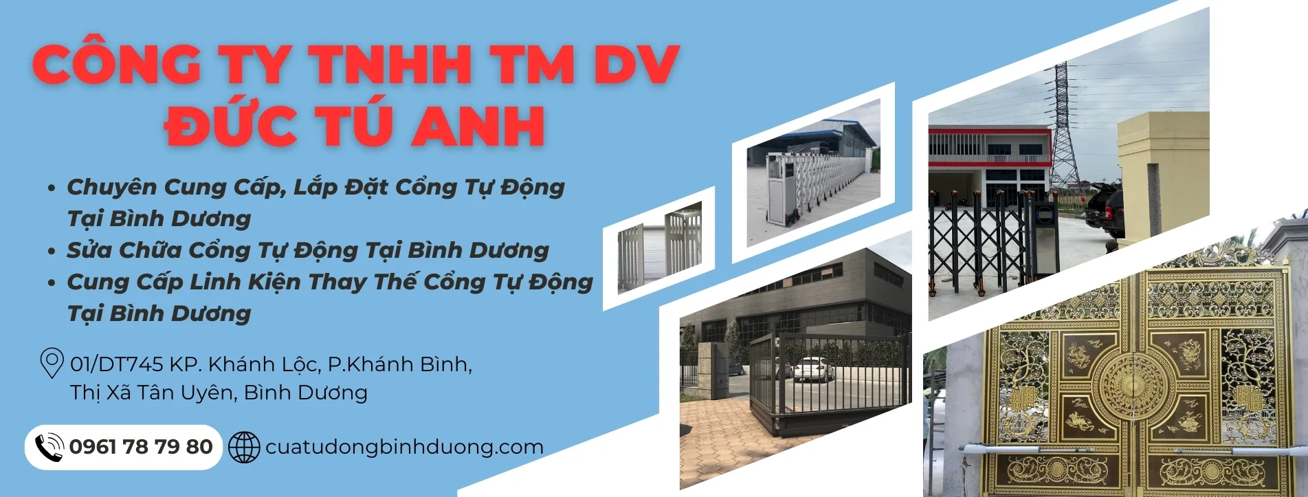 Công Ty TNHH TM - DV Đức Tú Anh - Lắp Đặt Cổng Tự Động