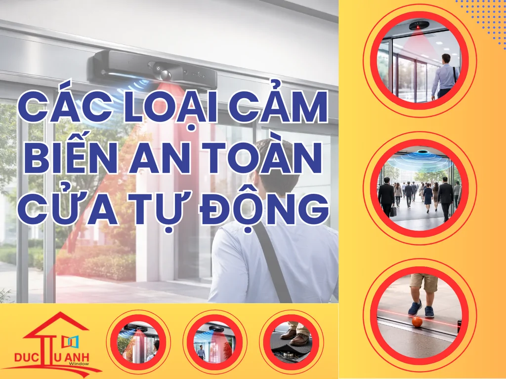 Các loại cảm biến an toàn cho cửa tự động