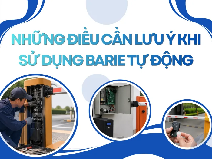 Những điều cần lưu ý khi sử dụng barie tự động