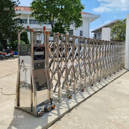 Cổng  Xếp Tự Động Inox